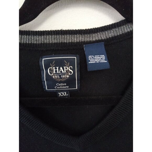 3 pcs Sweaters John Bartlett Chaps Kenneth Roberts XXL Grey Black Blue - Picture 8 of 10